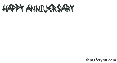 Falange Punk font – happy Anniversary Fonts